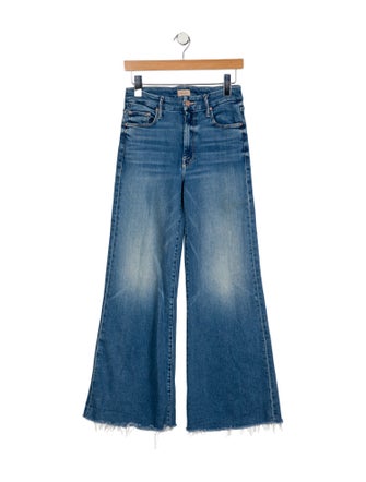 Mother Mid-Rise Wide Leg Jeans