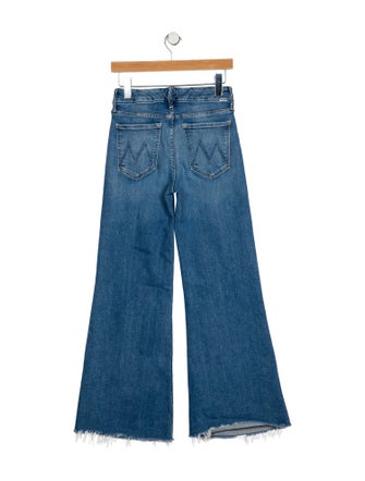 Mother Mid-Rise Wide Leg Jeans