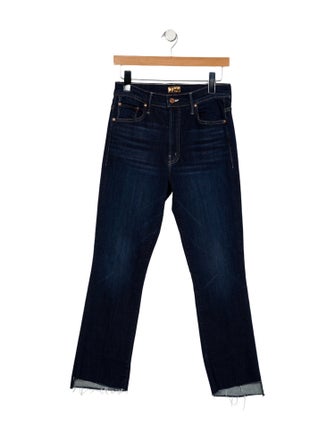 Mother Mid-Rise Straight Leg Jeans