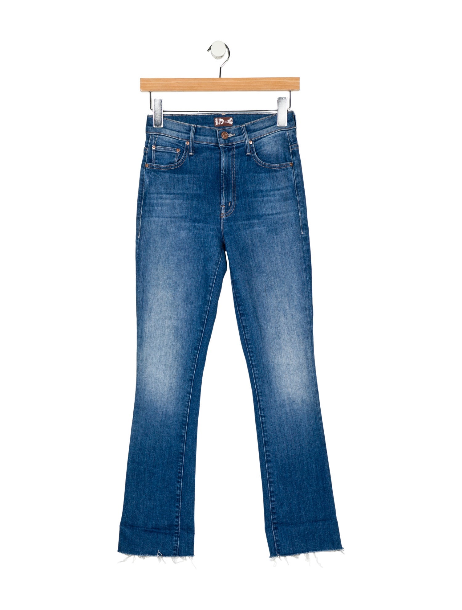 Mother Mid-Rise Straight Leg Jeans