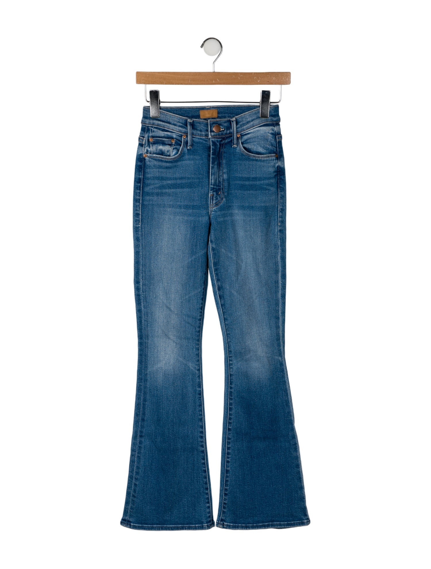 Mother Mid-Rise Wide Leg Jeans