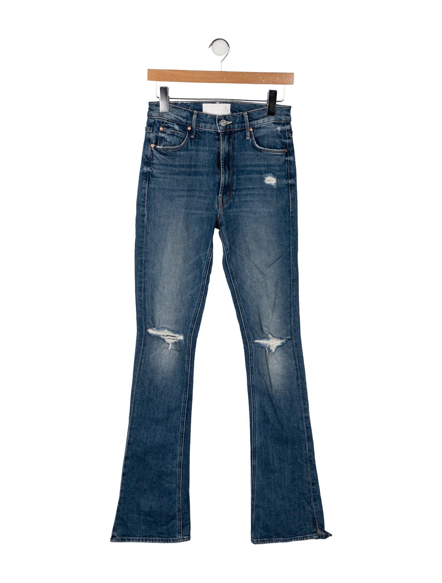 Mother Mid-Rise Straight Leg Jeans