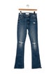 Mother Mid-Rise Straight Leg Jeans