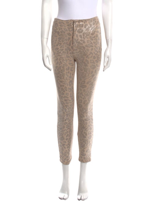 Mother Animal Print Skinny Leg Pants