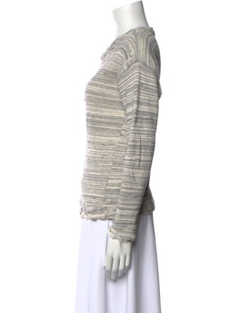 Mother Striped Scoop Neck Sweatshirt