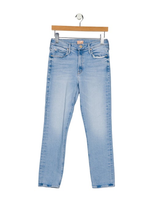 Mother Mid-Rise Straight Leg Jeans