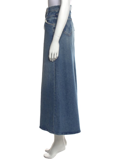 Mother Distressed Accents Midi Length Skirt