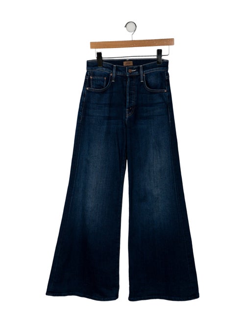 Mother Mid-Rise Wide Leg Jeans