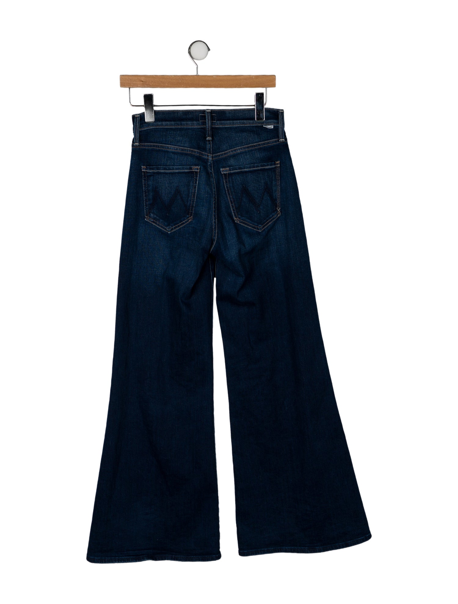 Mother Mid-Rise Wide Leg Jeans