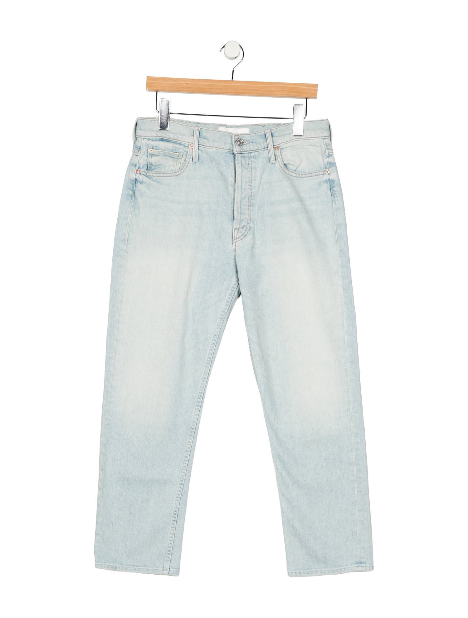 Mother High-Rise Straight Leg Jeans