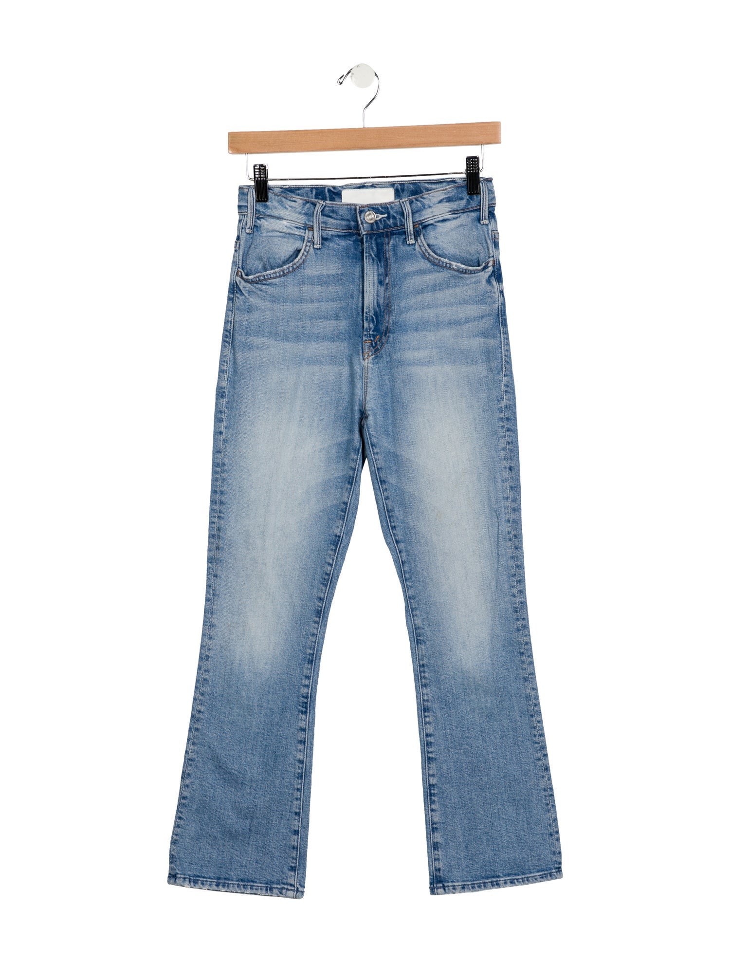 Mother Mid-Rise Straight Leg Jeans