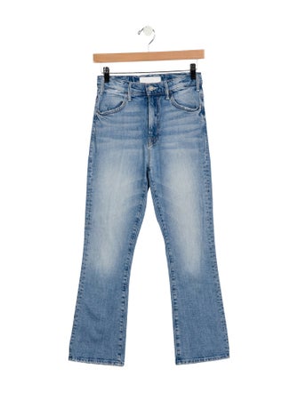 Mother Mid-Rise Straight Leg Jeans