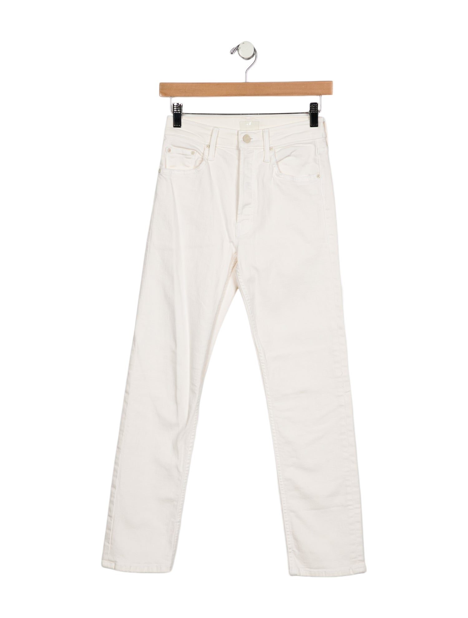 Mother Mid-Rise Straight Leg Jeans