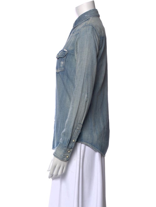 Mother Long Sleeve Button-Up Top