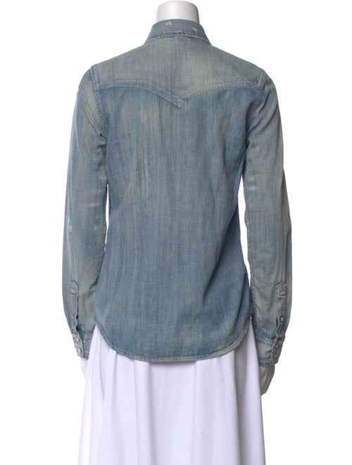 Mother Long Sleeve Button-Up Top