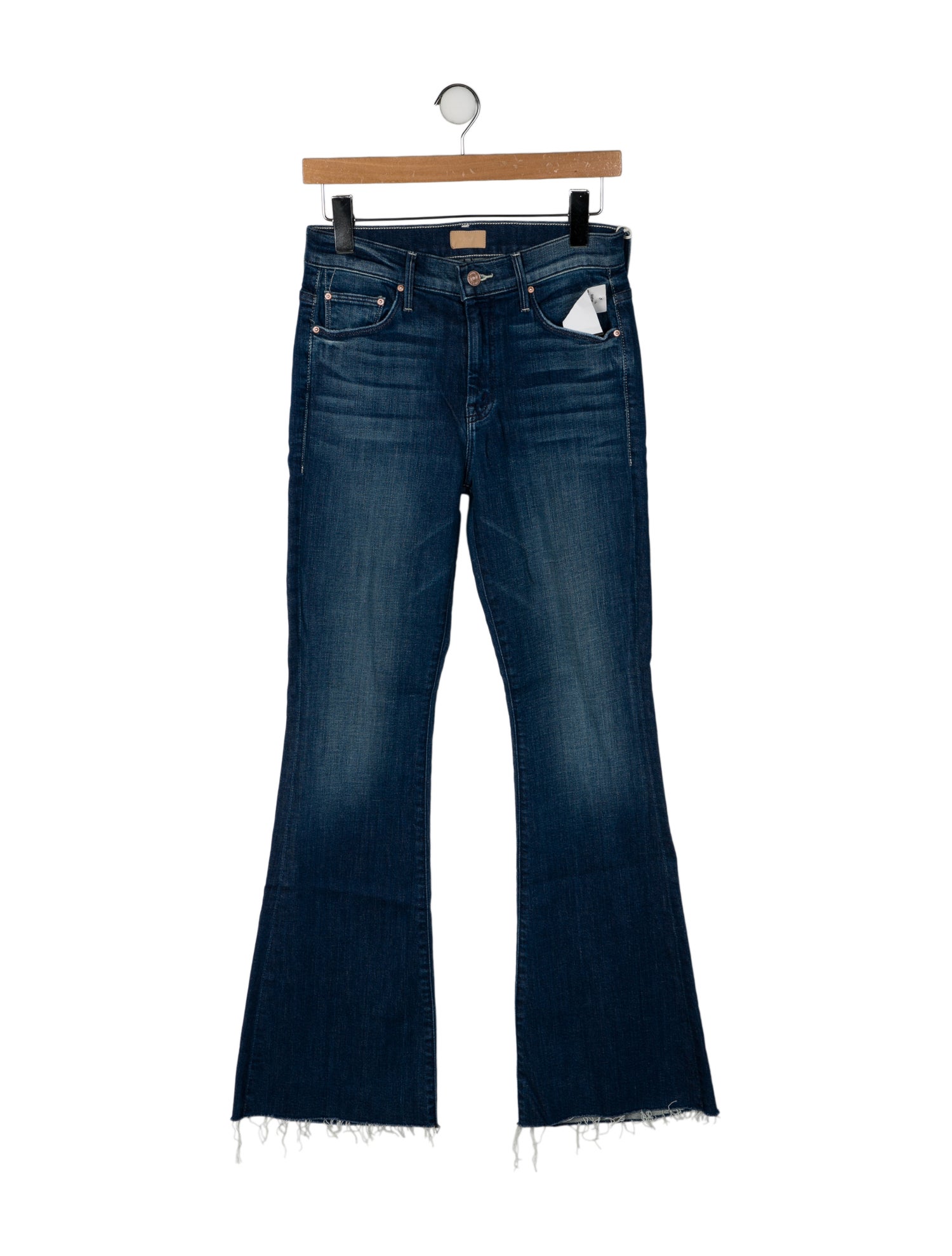 Mother Mid-Rise Wide Leg Jeans
