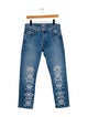 Mother Mid-Rise Straight Leg Jeans