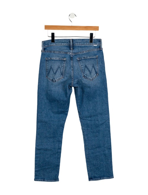 Mother Mid-Rise Straight Leg Jeans