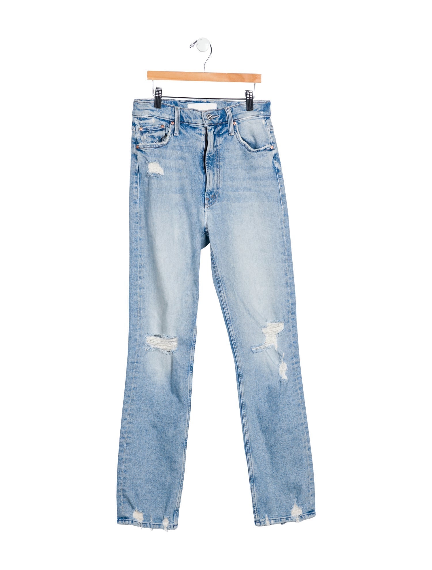 Mother High-Rise Straight Leg Jeans