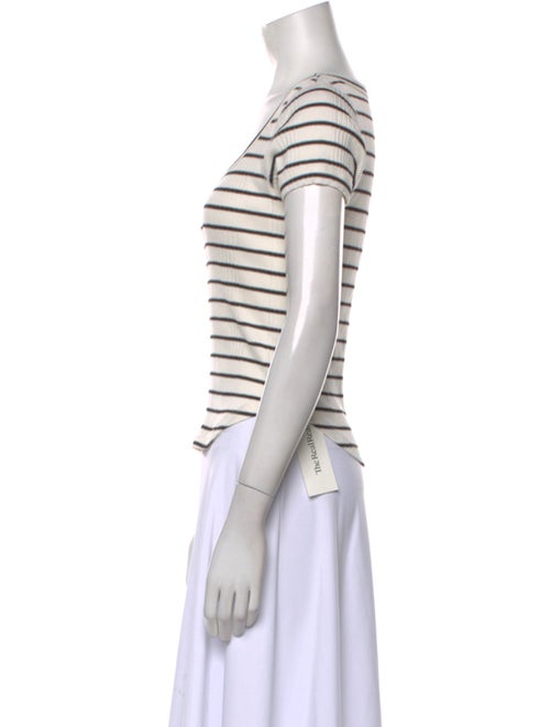 Mother Striped Scoop Neck T-Shirt