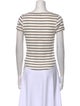 Mother Striped Scoop Neck T-Shirt