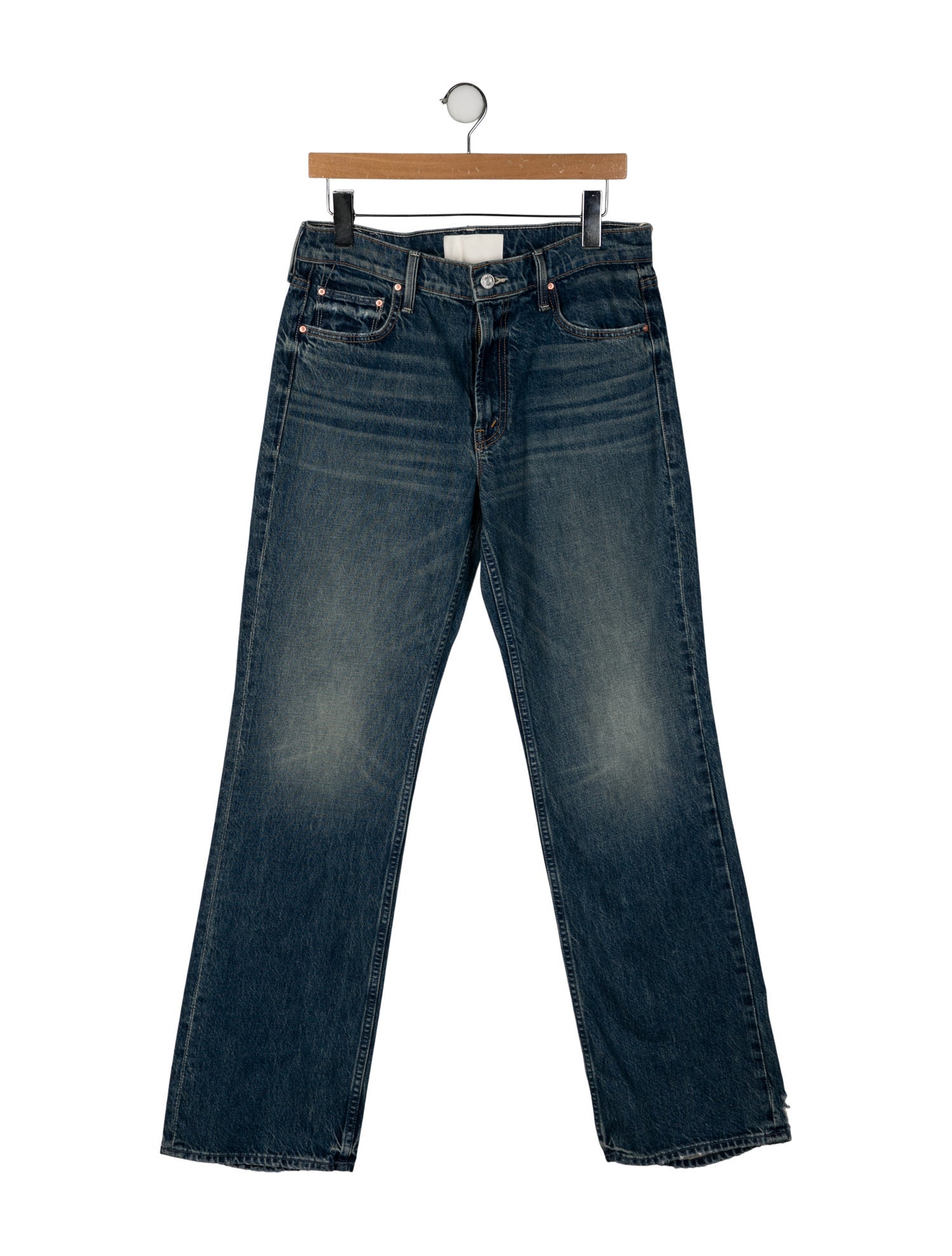Mother Mid-Rise Wide Leg Jeans