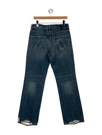 Mother Mid-Rise Wide Leg Jeans