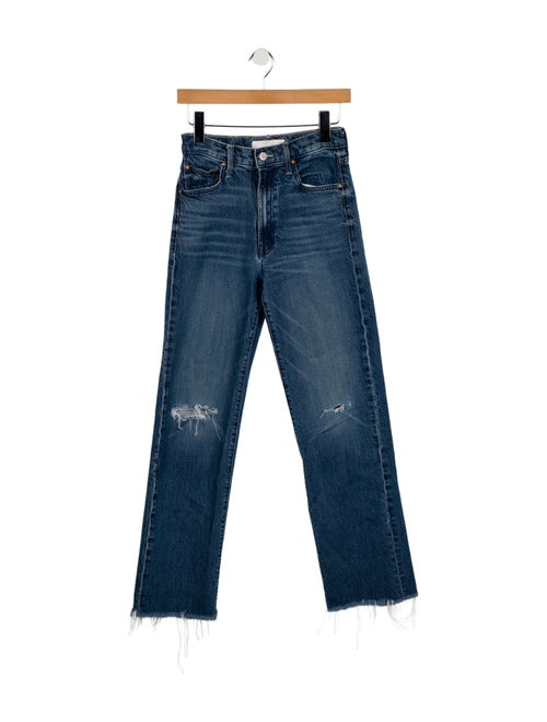 Mother Mid-Rise Straight Leg Jeans