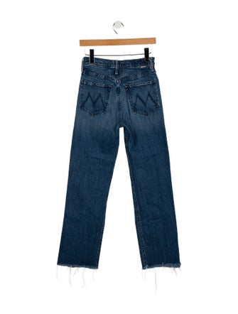 Mother Mid-Rise Straight Leg Jeans
