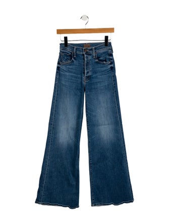 Mother Mid-Rise Wide Leg Jeans