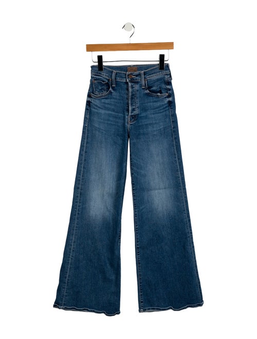 Mother Mid-Rise Wide Leg Jeans
