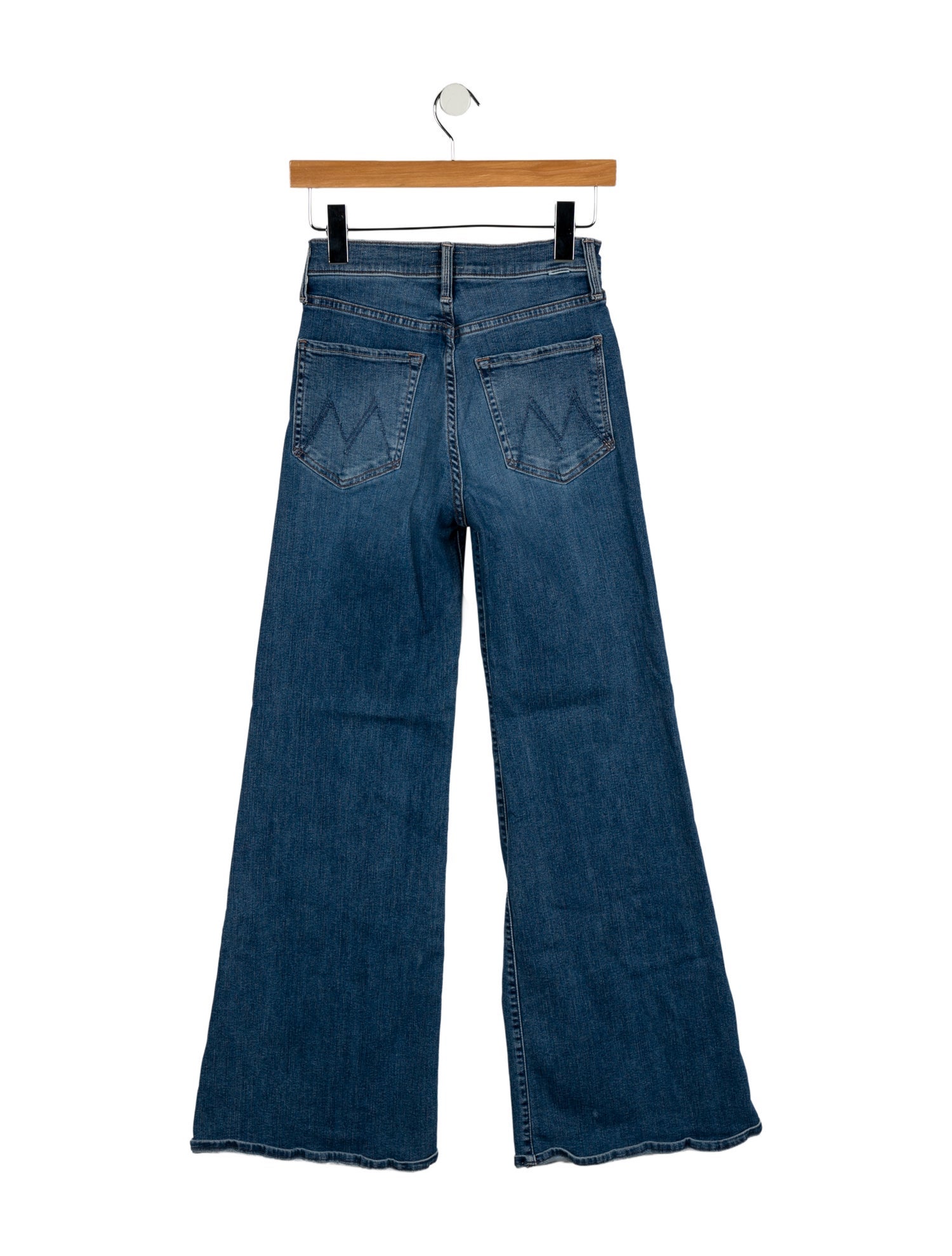 Mother Mid-Rise Wide Leg Jeans