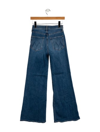 Mother Mid-Rise Wide Leg Jeans