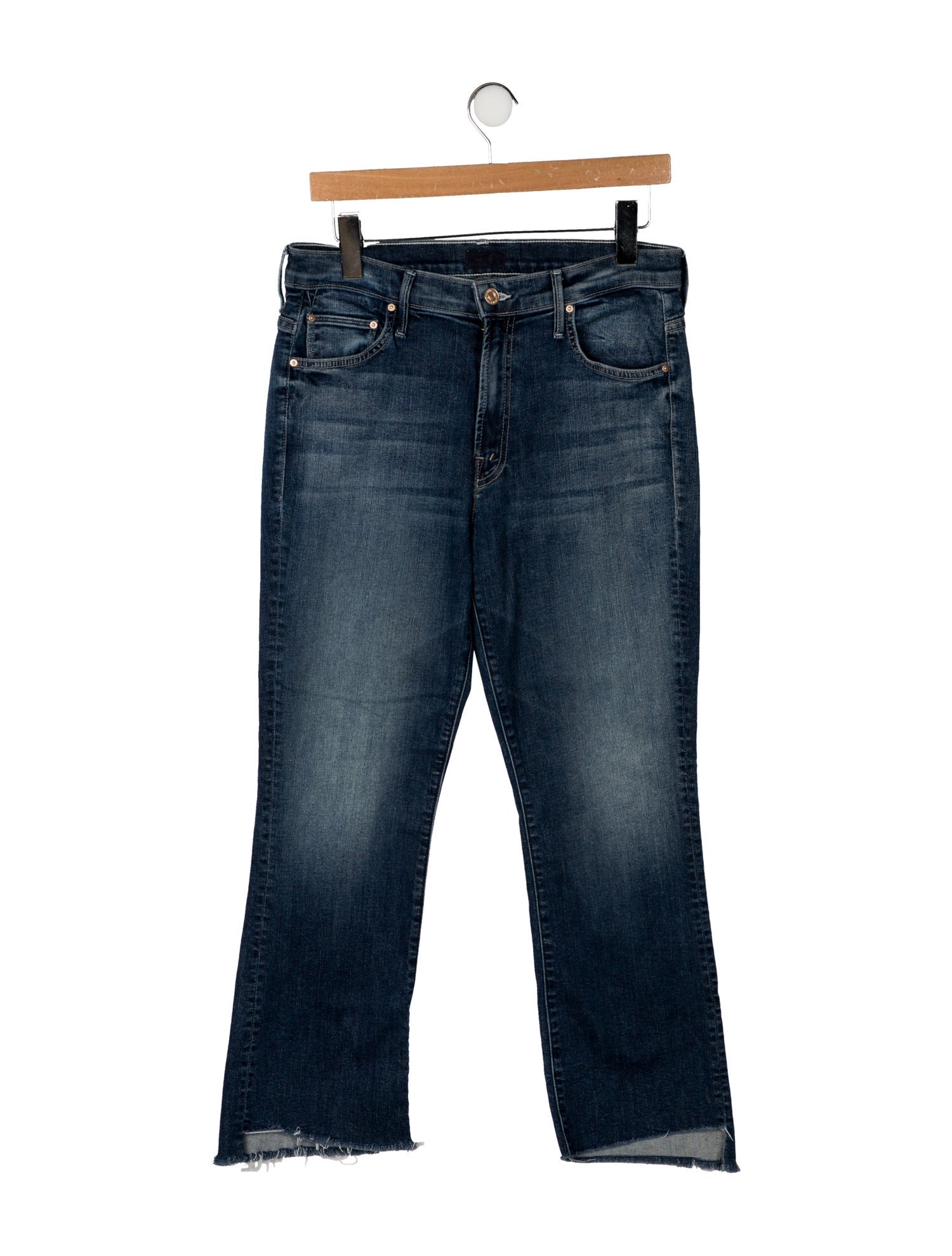 Mother Mid-Rise Straight Leg Jeans
