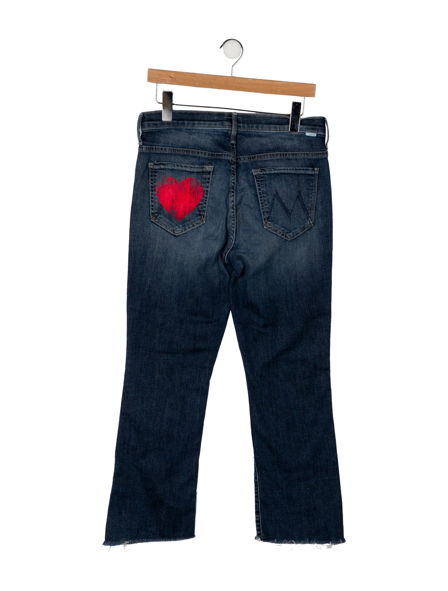 Mother Mid-Rise Straight Leg Jeans