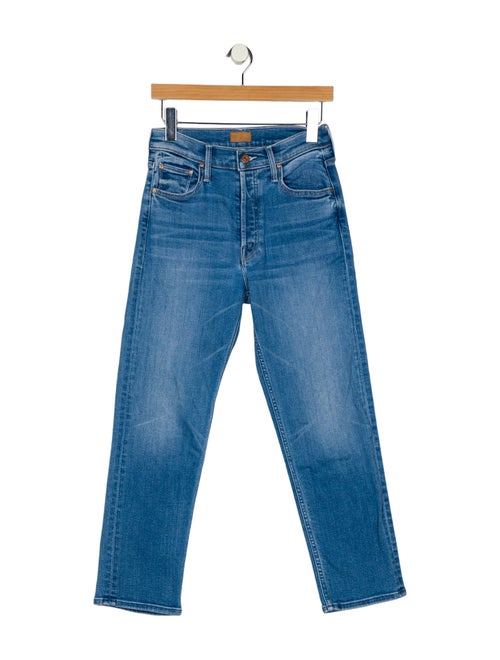 Mother Mid-Rise Straight Leg Jeans