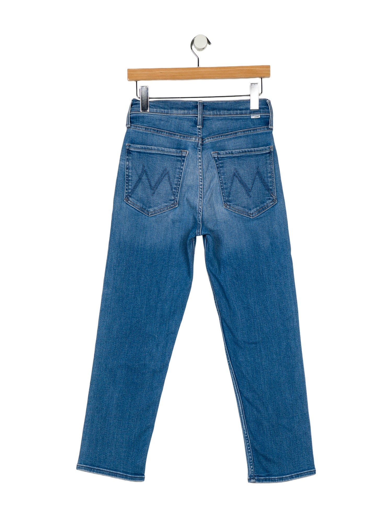 Mother Mid-Rise Straight Leg Jeans