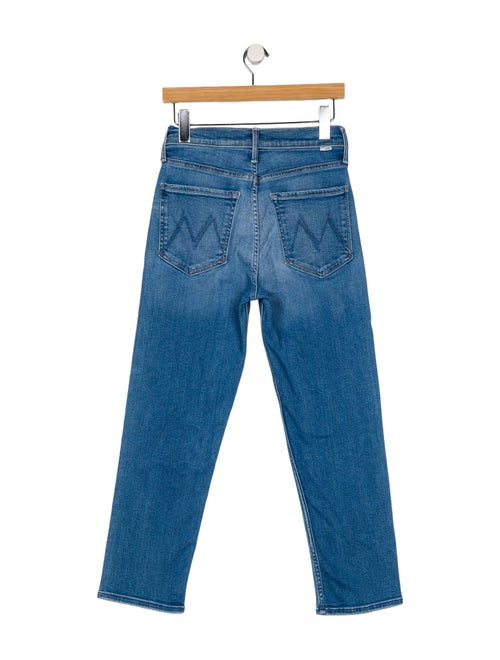 Mother Mid-Rise Straight Leg Jeans