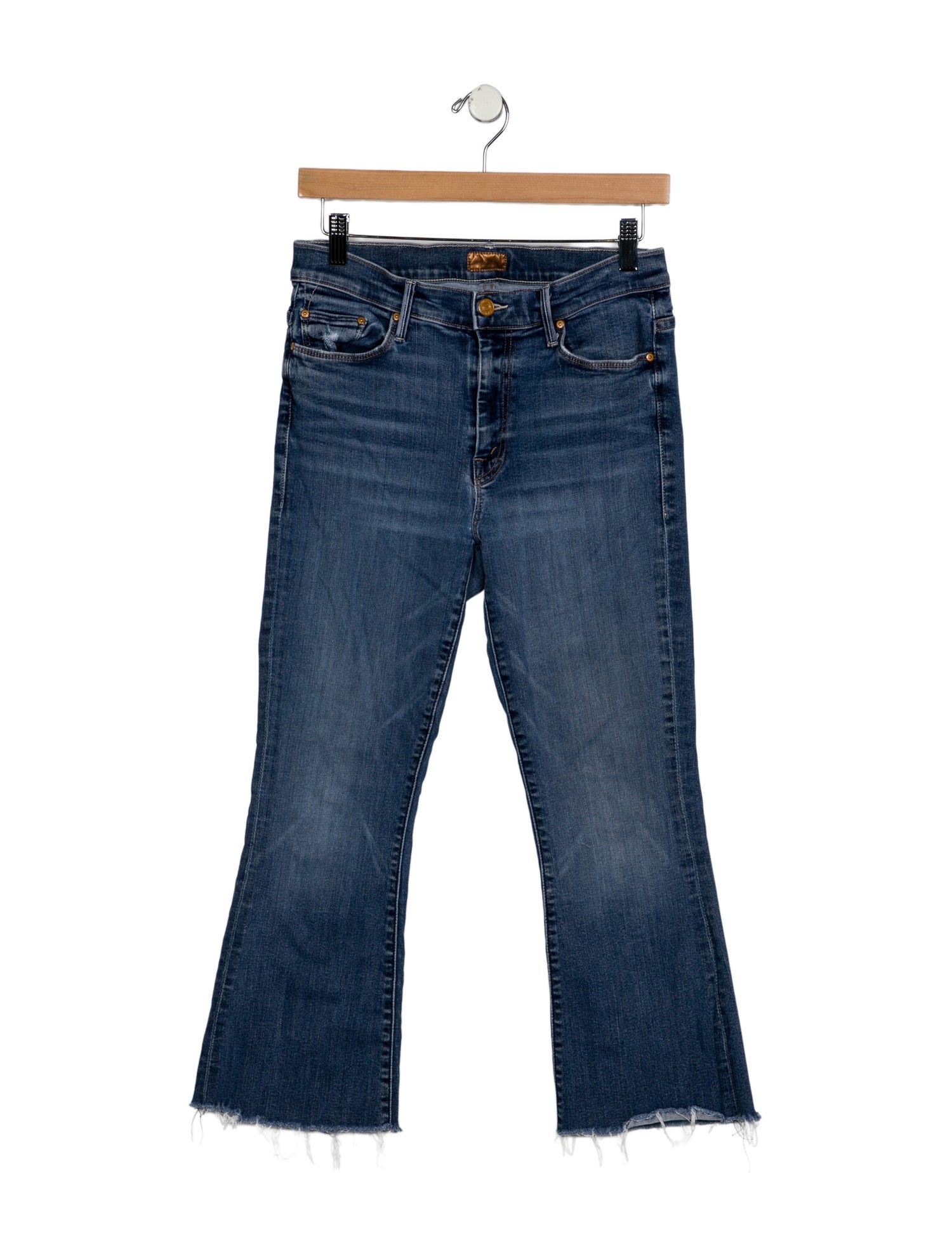 Mother Mid-Rise Straight Leg Jeans