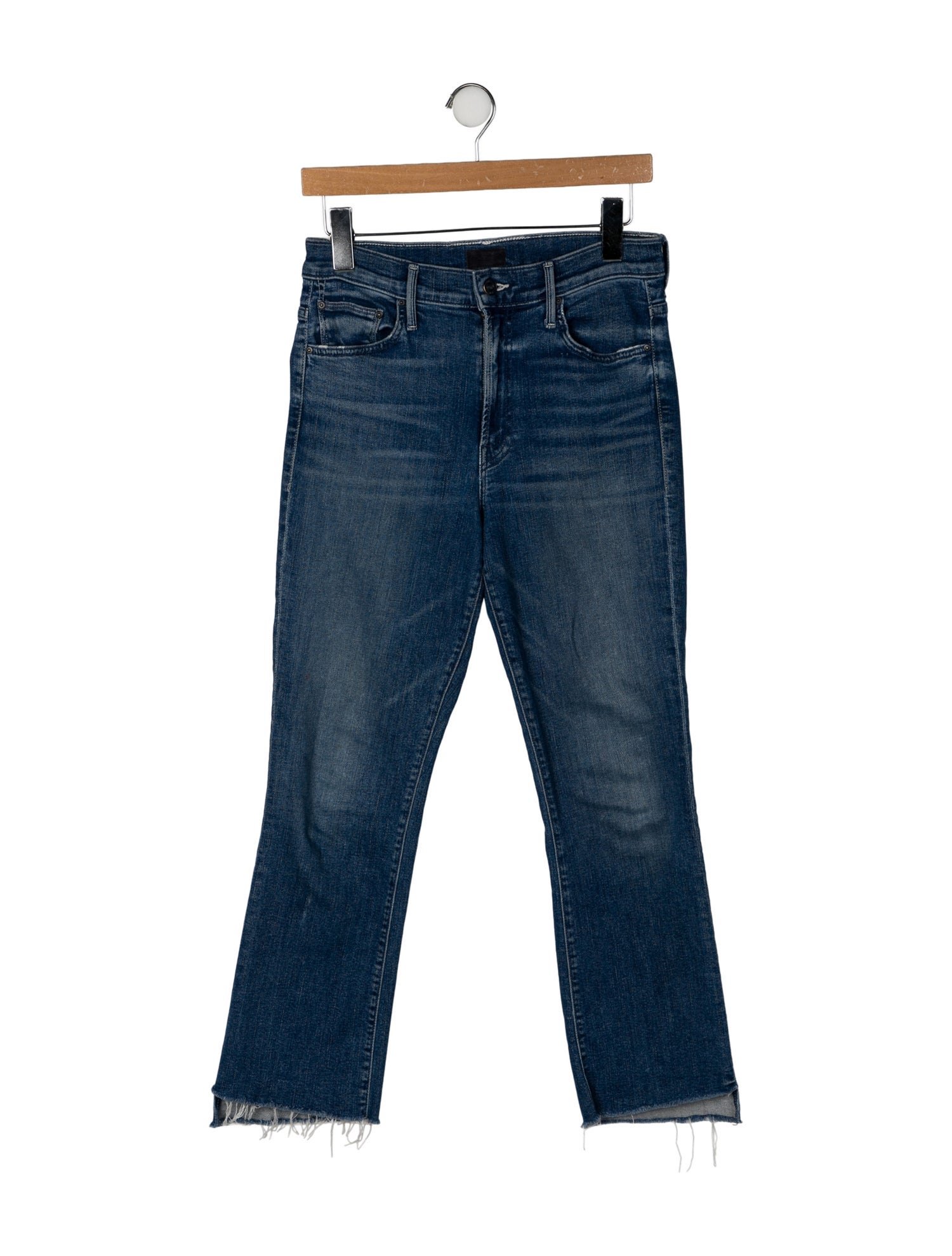Mother Mid-Rise Straight Leg Jeans
