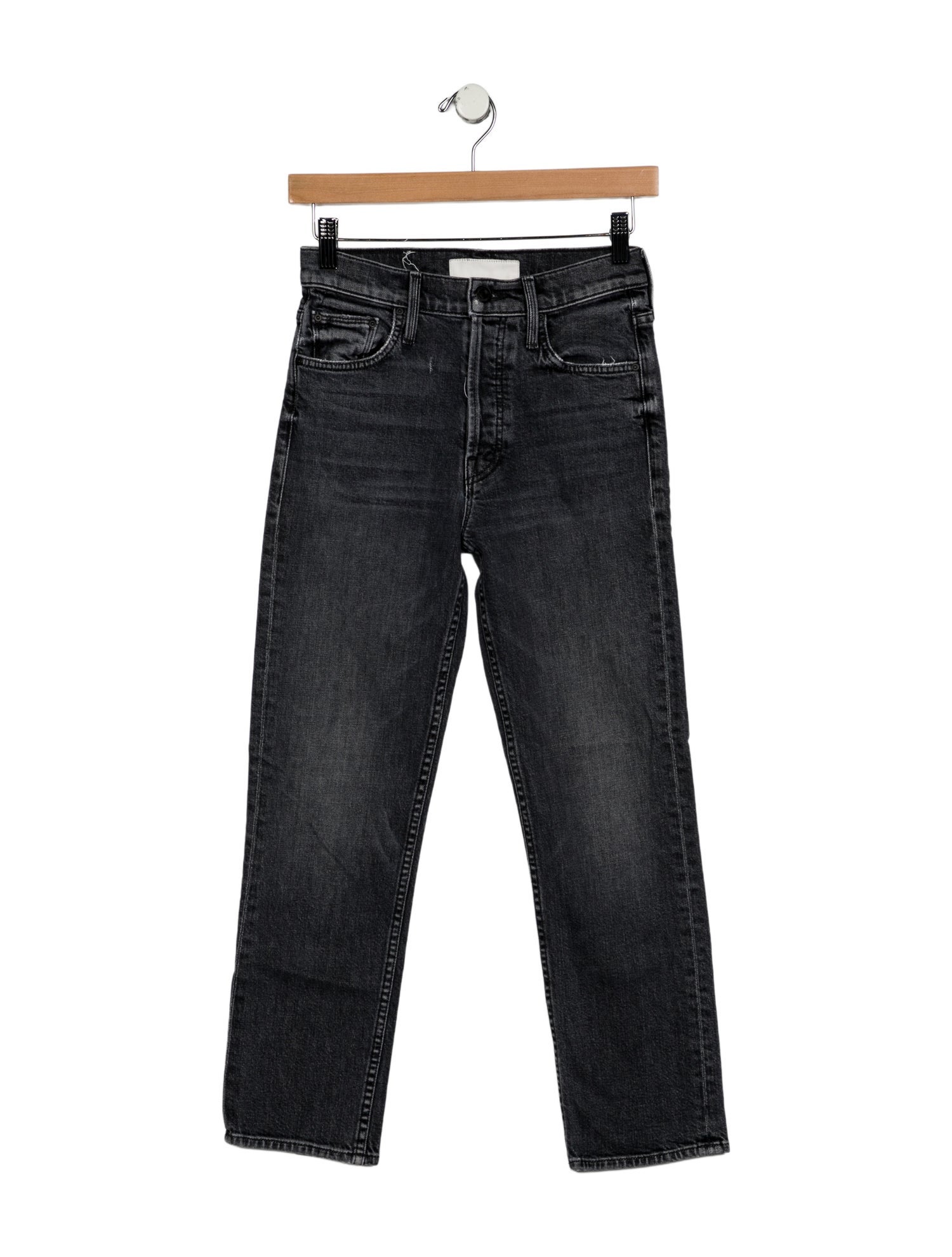 Mother Mid-Rise Straight Leg Jeans