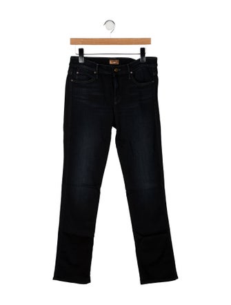Mother Mid-Rise Straight Leg Jeans