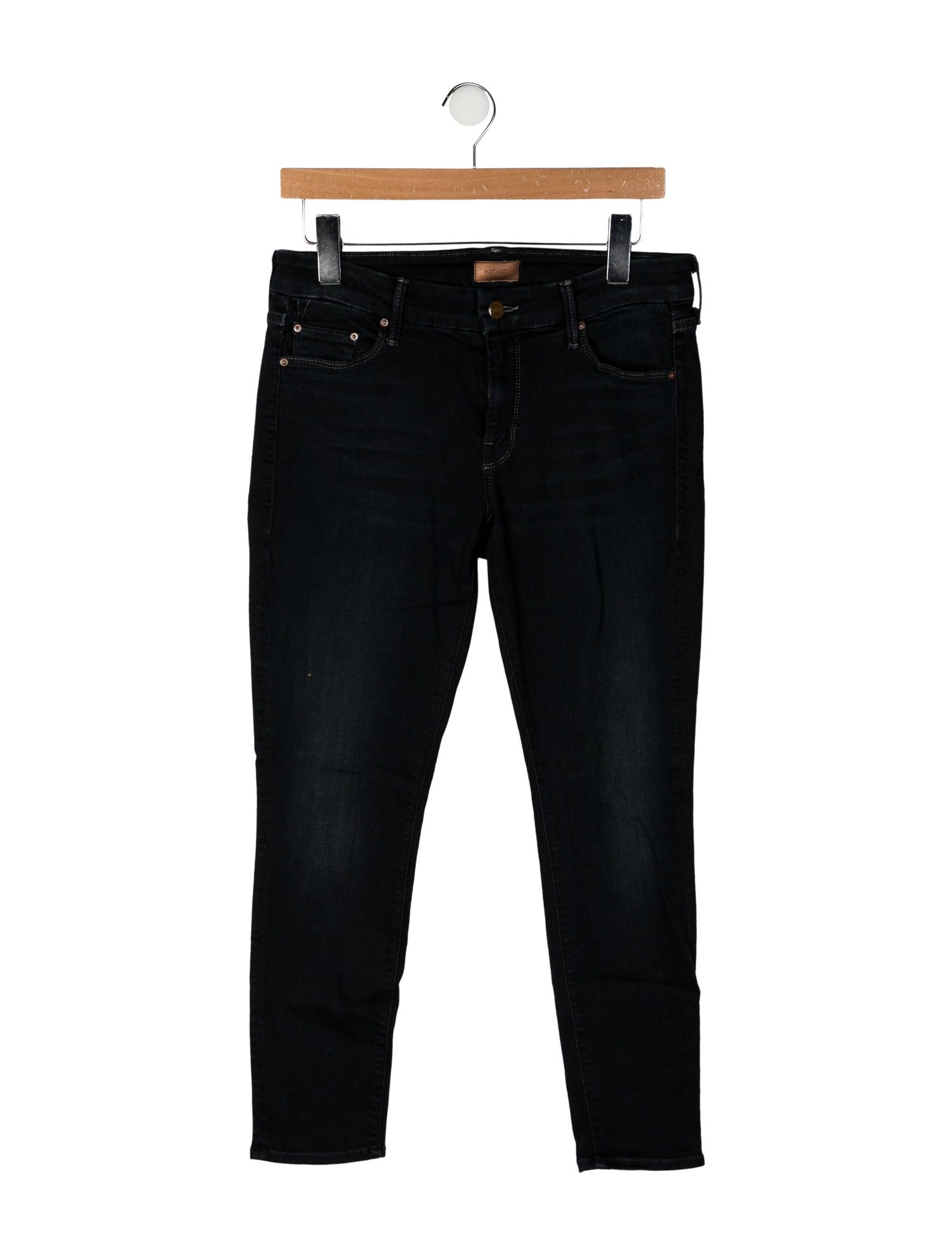 Mother Mid-Rise Skinny Leg Jeans