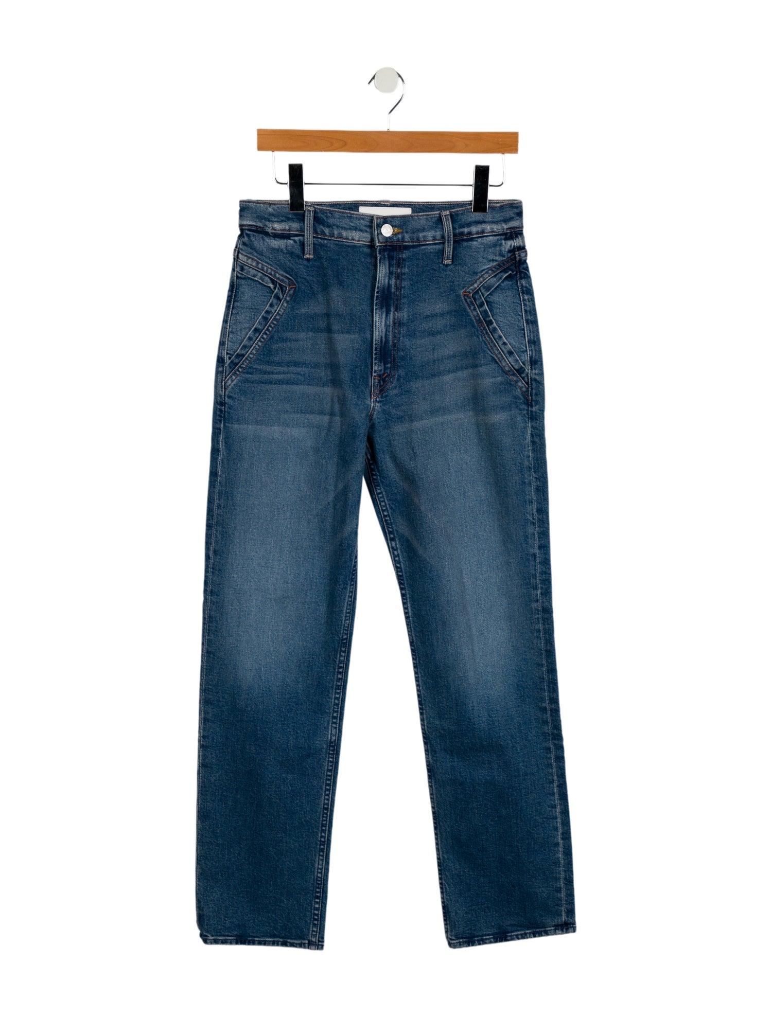 Mother High-Rise Straight Leg Jeans w/ Tags