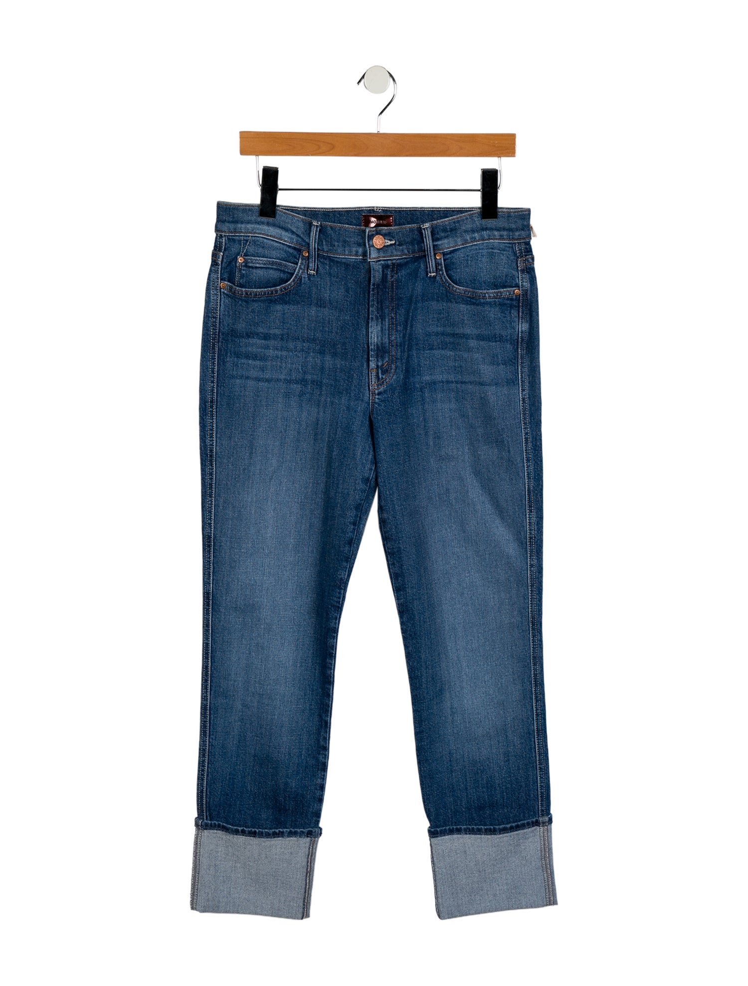Mother High-Rise Straight Leg Jeans w/ Tags