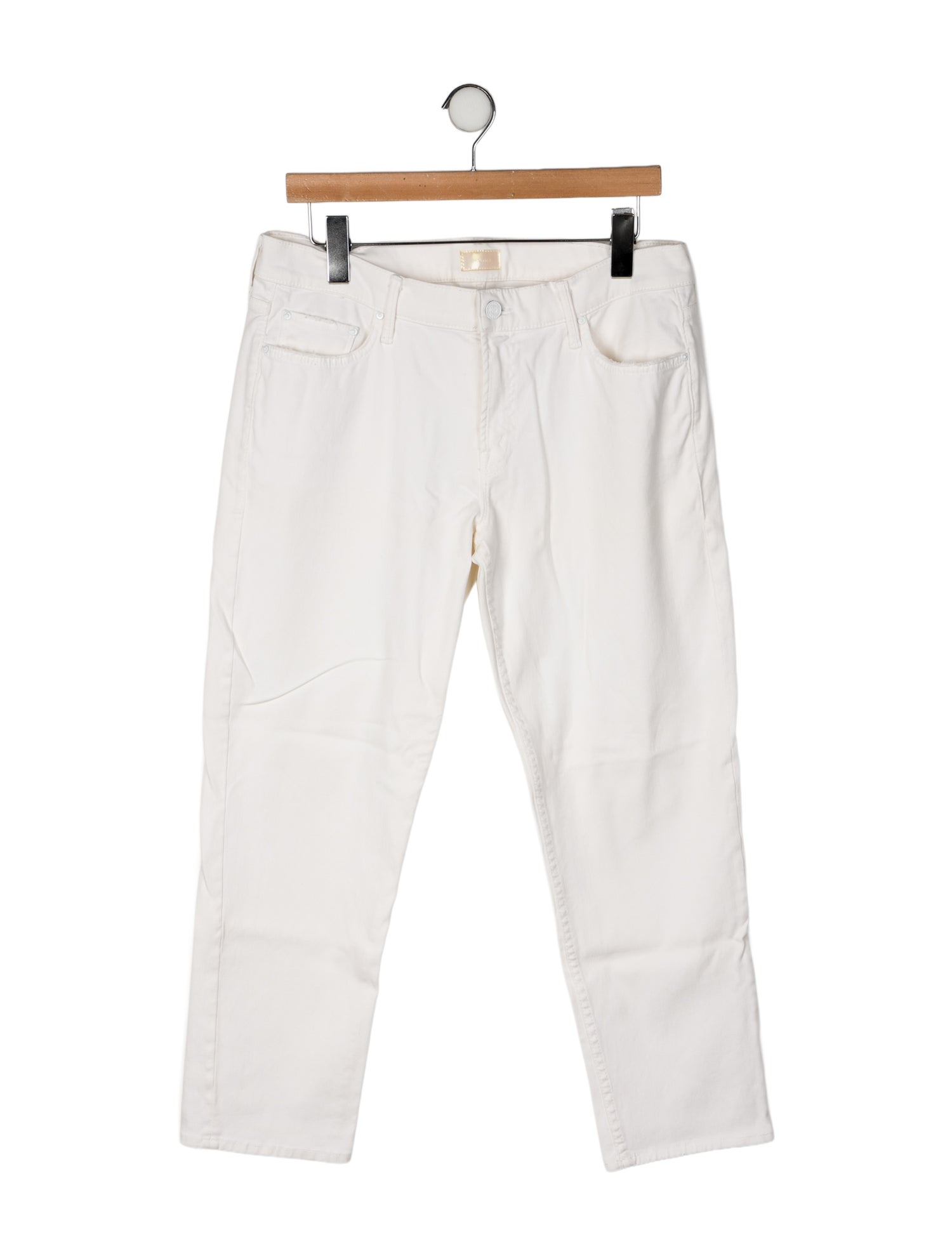 Mother Mid-Rise Straight Leg Jeans