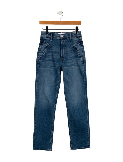 Mother High-Rise Straight Leg Jeans