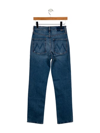 Mother High-Rise Straight Leg Jeans
