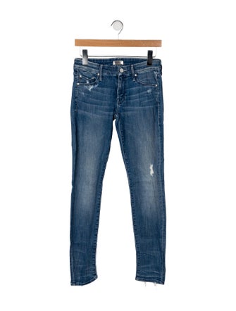 Mother Mid-Rise Skinny Leg Jeans