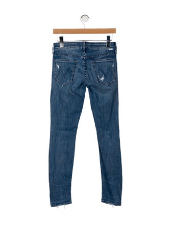 Mother Mid-Rise Skinny Leg Jeans